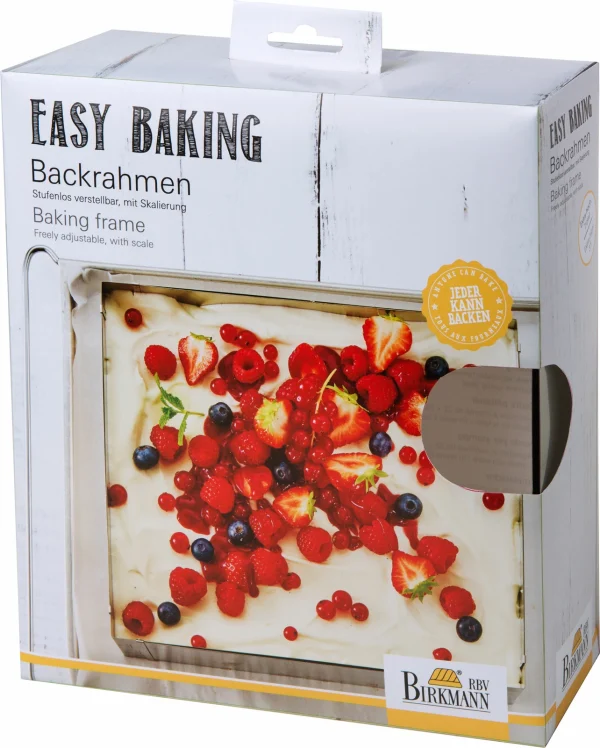 Noch Mehr Backzubehör RBV Birkmann Easy Baking Backrahmen 22x25cm 3