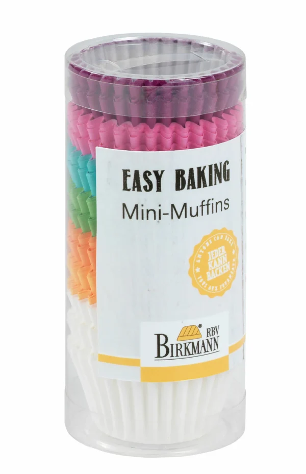 Noch Mehr Backzubehör RBV Birkmann Easy Baking Mini-Papierbackförmchen Ø 4,5 Cm Bunt 1